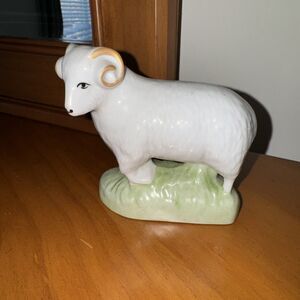 Vintage porcelain figurine 5”‎ Ram Sheep Original Cmielow Poland